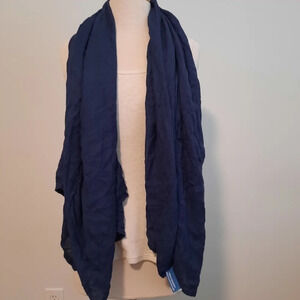 Cloudz Navy blue long scarf throw blanket Multifunctional